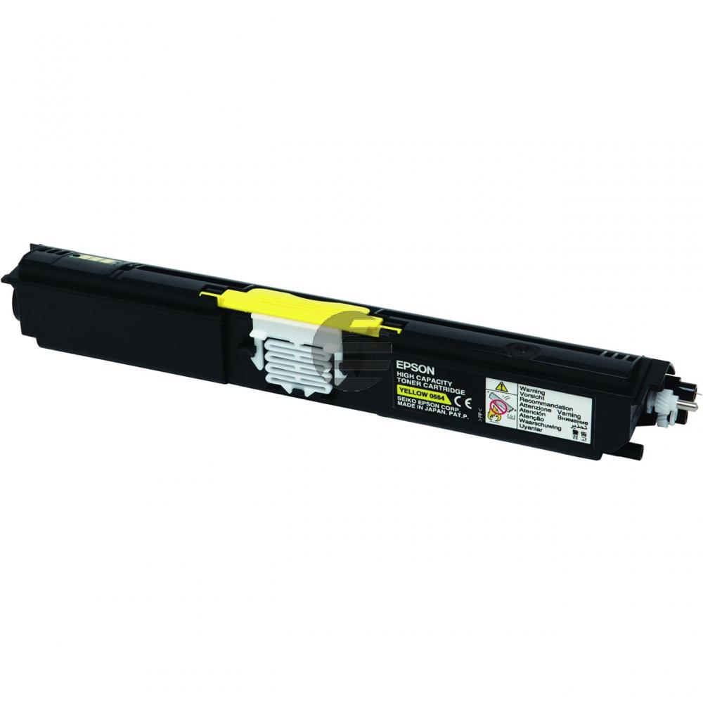 Epson Toner-Kit gelb HC (C13S050554, 0554)