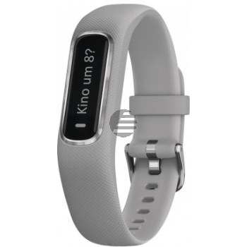 Garmin vivosmart 4 Fitness-Armband, S/M, hellgrau/silber