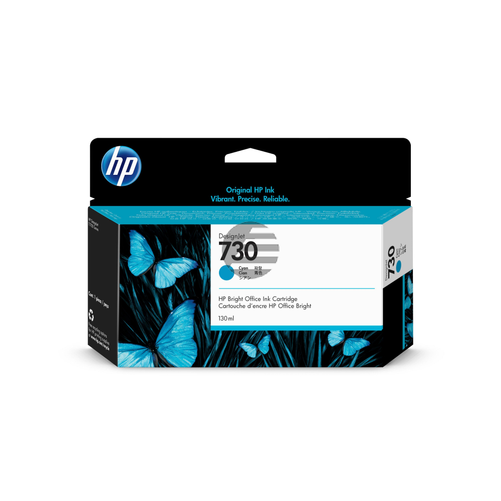 HP Tintenpatrone cyan SC (P2V62A, 730)