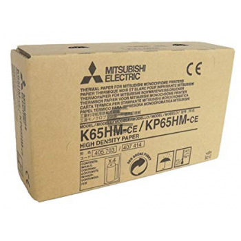 Mitsubishi Thermo-Transfer-Rolle High Density Paper blue tone 4 x 245 Ausdrucke (KP65HM-CE, K65HM)
