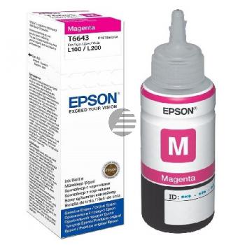 Epson Tintennachfüllfläschchen magenta (C13T664340, 664)