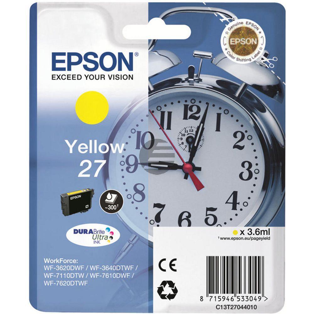 Epson Tintenpatrone gelb (C13T27044012, T2704)
