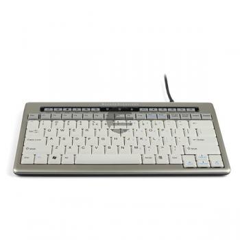 BNES840DGESW BAKKER TASTATUR DE/SWISS S-board 840 Design USB silber-weiss