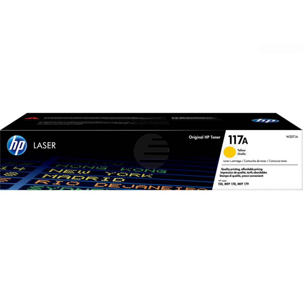 HP Toner-Kit gelb (W2072A, 117A)