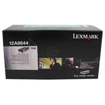Lexmark Toner-Kartusche Corporate schwarz HC (12A8644)