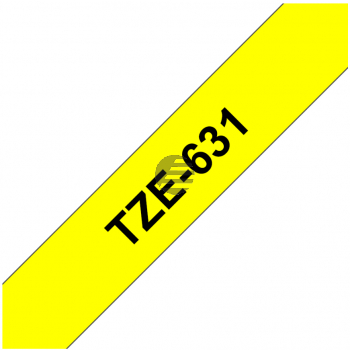 Brother Schriftbandkassette schwarz/gelb (TZE-631)
