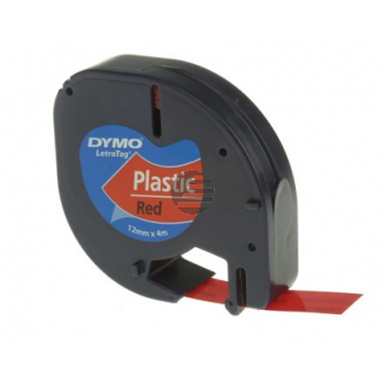Dymo Schriftbandkassette rot (S0721630, 91203)