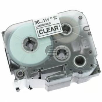 Brother Schriftbandkassette schwarz/transparent (TZE-161)