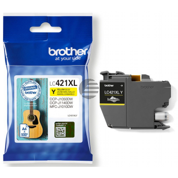 Brother Tintenpatrone gelb HC (LC-421XLY)