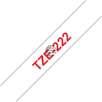 Brother Schriftbandkassette rot/weiß (TZE-222)