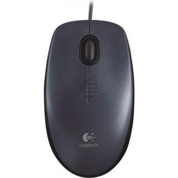 Logitech Maus M90 Optical mit Kabel und USB-Anschluss