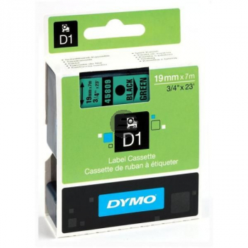 Dymo Schriftbandkassette schwarz/grün (45809)
