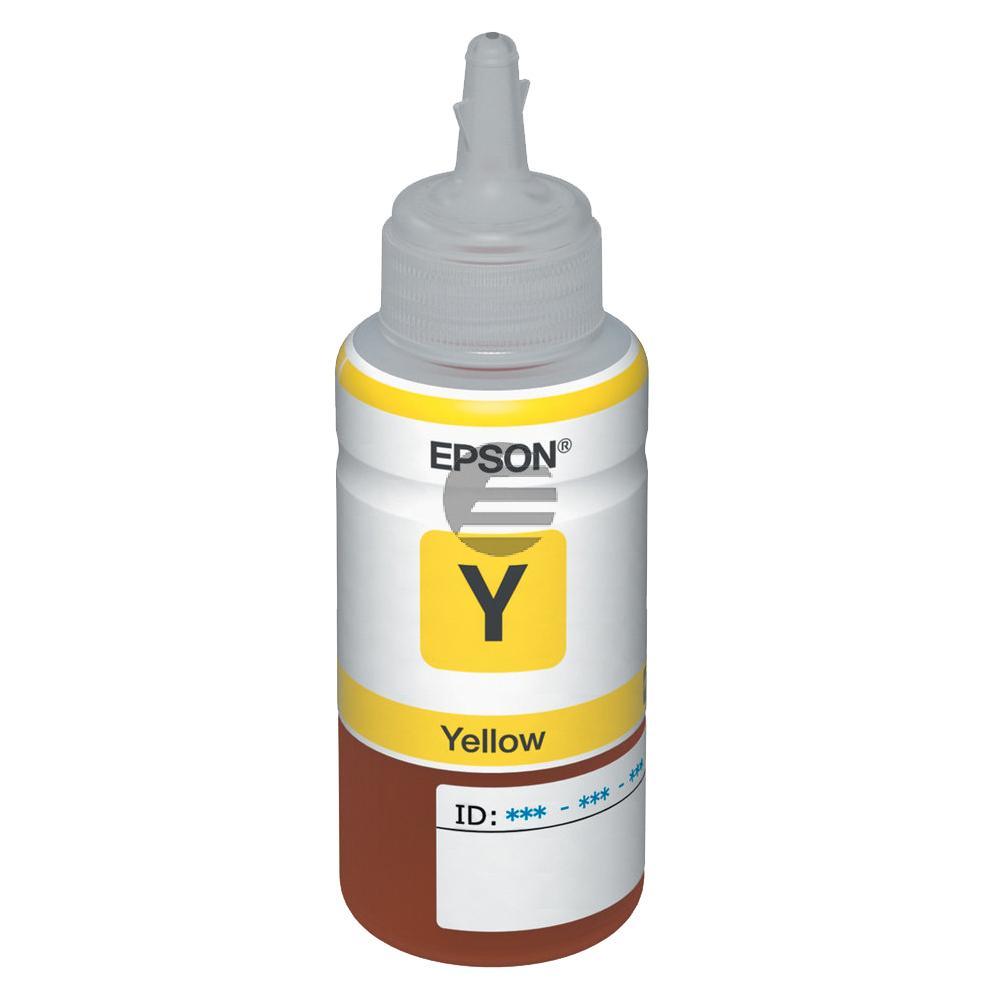 Epson Tintennachfüllfläschchen gelb (C13T664440, 664)