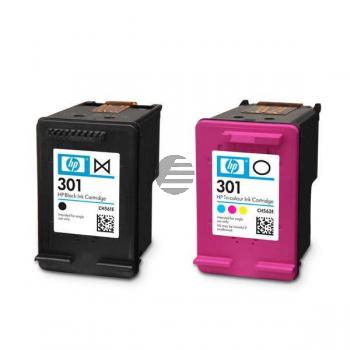 HP Tintendruckkopf cyan/magenta/gelb, schwarz (N9J72AE, 301)