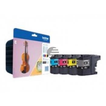 Brother Tintenpatrone gelb, magenta, schwarz, cyan HC (LC-127XLVALBPDR)