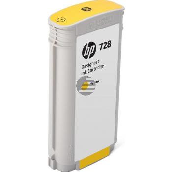 HP Tintenpatrone gelb HC (F9J65A, 728)