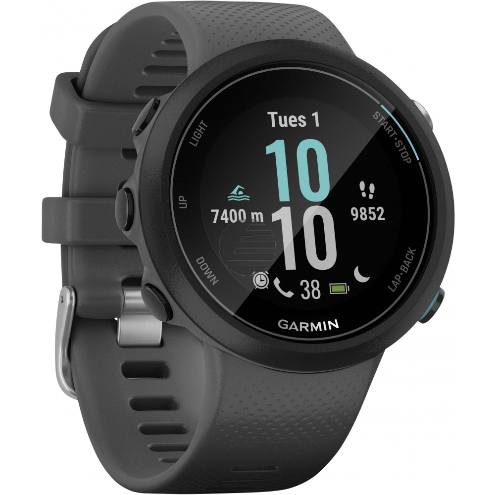 Garmin SWIM 2 GPS-Schwimmuhr, schiefergrau/silber