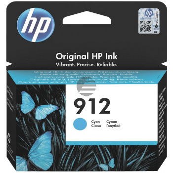 HP Tintenpatrone cyan (3YL77AE, 912)