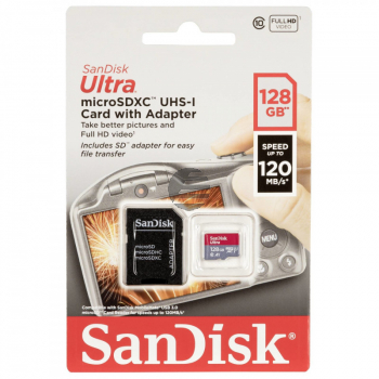 128GB Ultra microSDXC+SD Adapter