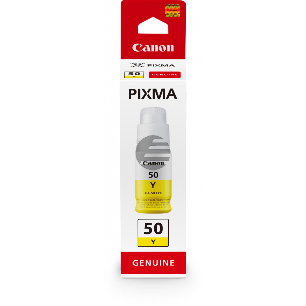 Canon Tintennachfüllfläschchen gelb (3405C001, GI-50Y)