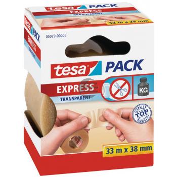 Tesapack Packband Express 38 mm x 33 m braun von Hand einreissbar