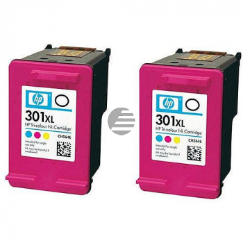 HP Tintendruckkopf 2 x cyan/magenta/gelb (D8J46AE, 301XL)