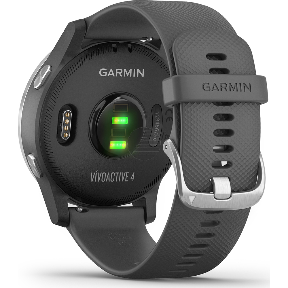 Garmin vivoactive 4 GPS-Fitness-Smartwatch dunkelgrau/silber