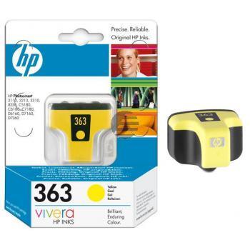 HP Tintenpatrone gelb (C8773EE#UUS, 363)