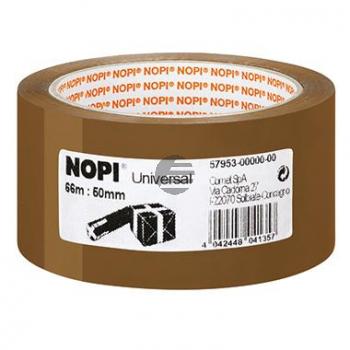 Tesa Packband 50 mm x 66 m braun NOPI PP Universal