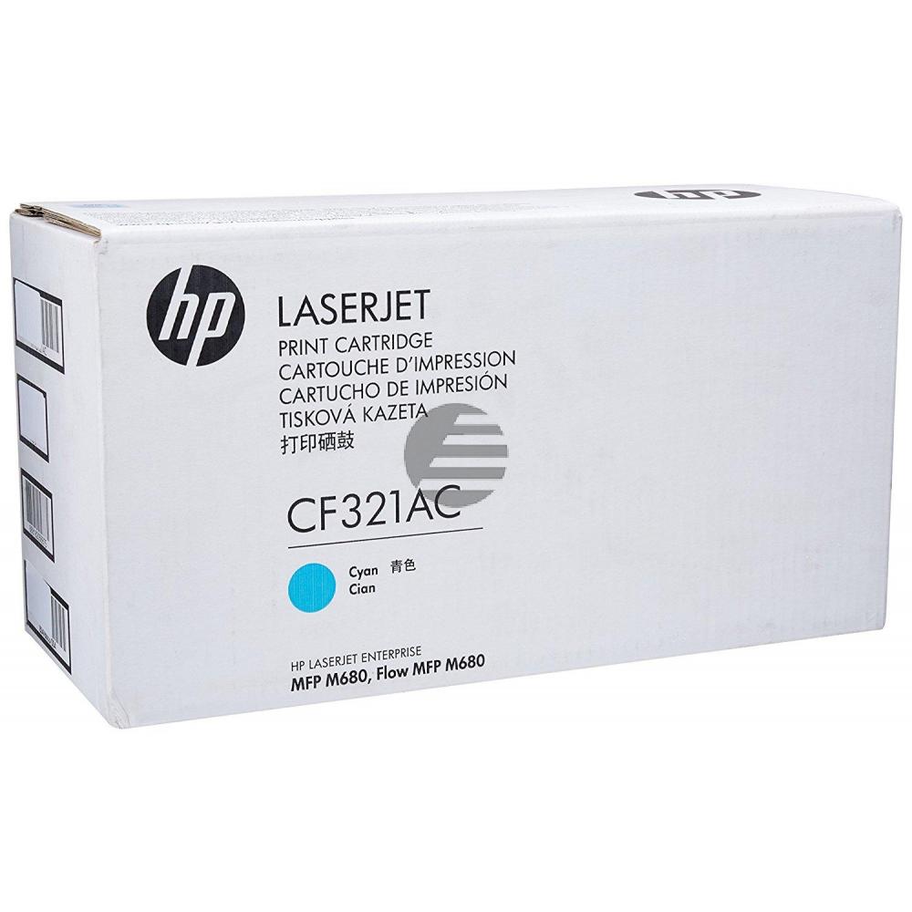 HP Toner-Kartusche Contract (nur für Vertragskunden) cyan (CF321AC, 653AC)