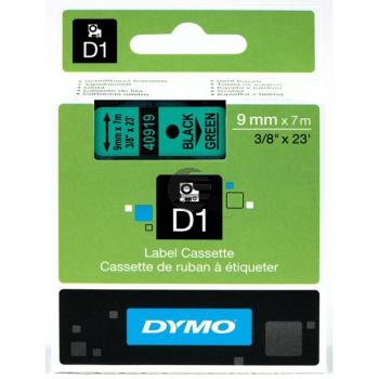 Dymo Schriftbandkassette schwarz/grün (40919)