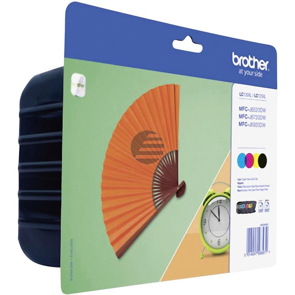 Brother Tintenpatrone gelb, magenta, schwarz, cyan HC (LC-129XLVALBPDR)