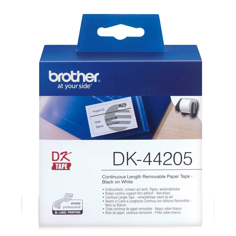 Brother Endlos-Etikett weiß (DK-44205)