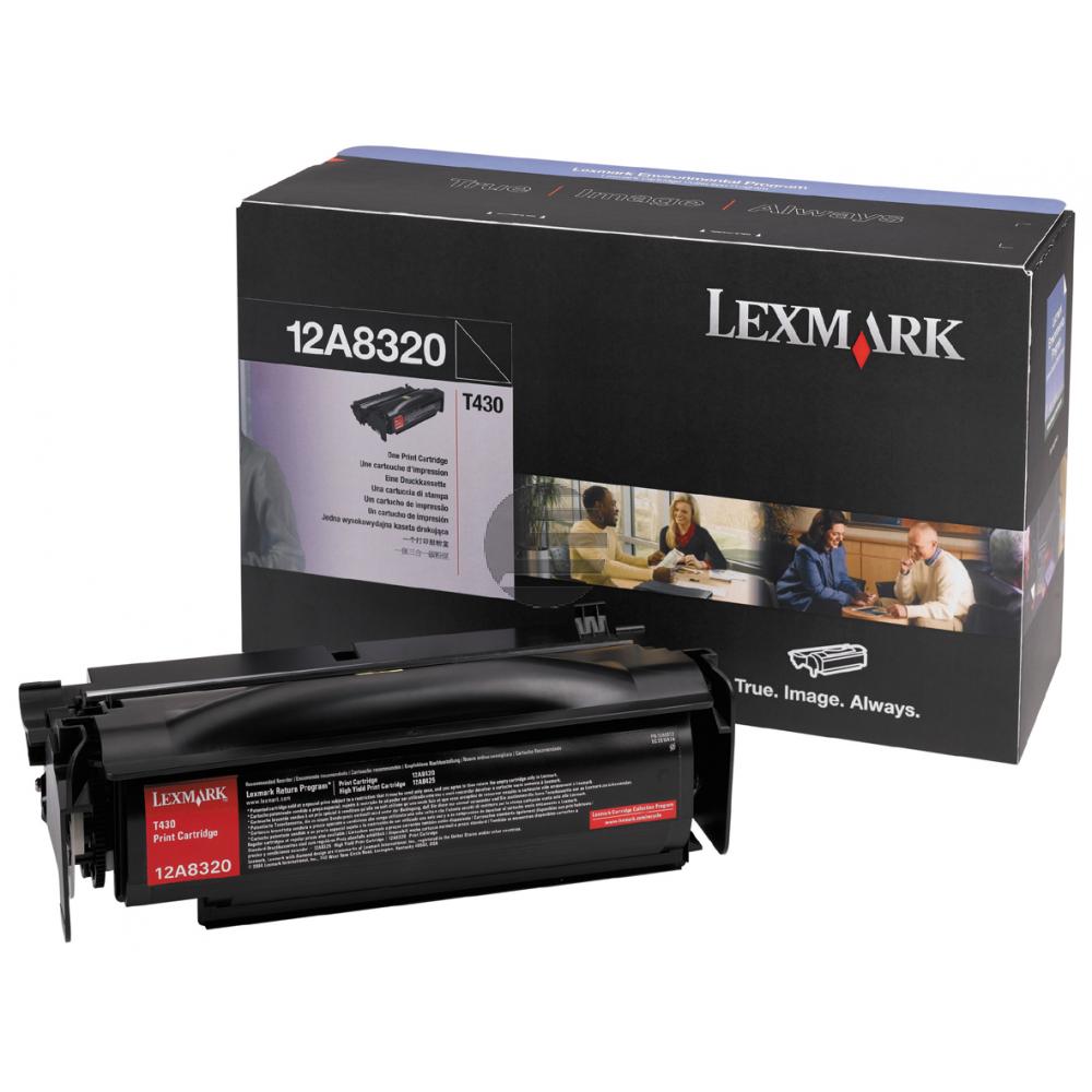 Lexmark Toner-Kartusche schwarz (12A8320)