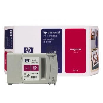 HP Tintenpatrone magenta HC (C4847A, 80)