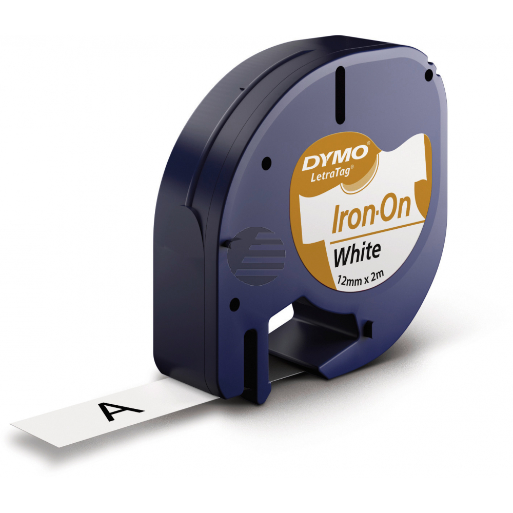 Dymo Schriftbandkassette Aufbügelschrift schwarz/weiß (S0718840, 18768)