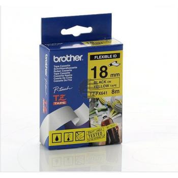 Brother Schriftbandkassette schwarz/gelb (TZE-FX641)
