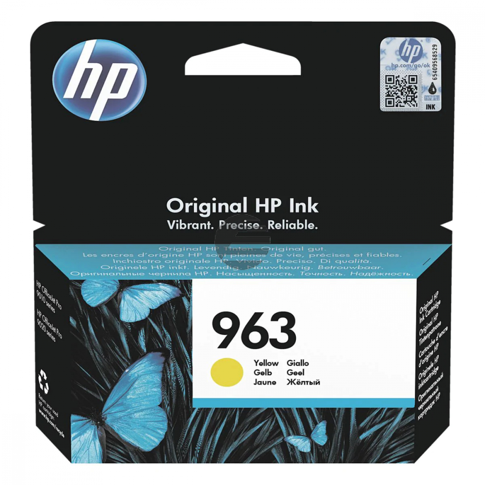 HP Tintendruckkopf gelb (3JA25AE#301, 963)