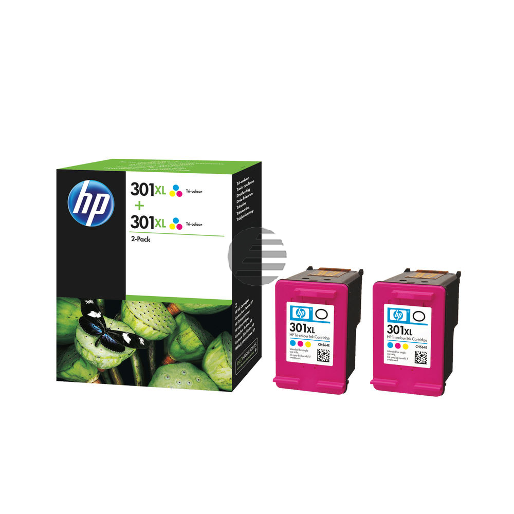 HP Tintendruckkopf 2 x cyan/magenta/gelb (D8J46AE, 301XL)