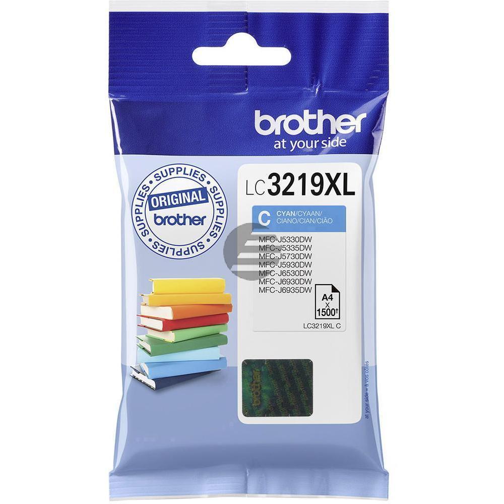 Brother Tintenpatrone cyan HC (LC-3219XLC)