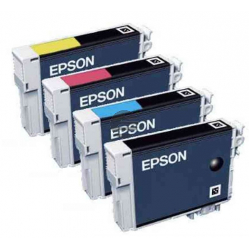 Epson Tintenpatrone gelb, magenta, schwarz, cyan (C13T07154022, T0715)