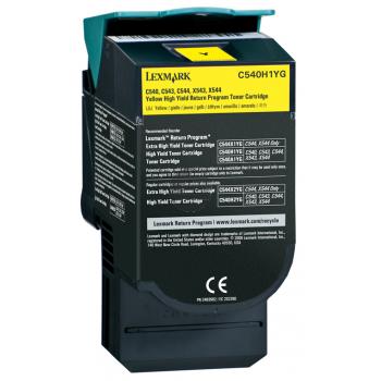 Lexmark Toner-Kit Prebate gelb HC (C540H1YG)