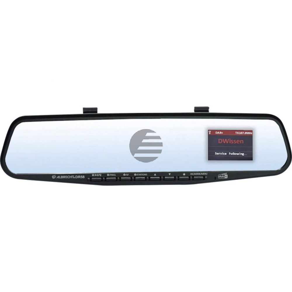 Albrecht DR 58 DAB+ Autoradio Adapter im Rückspiegel (BT, FSE)