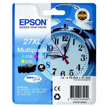 Epson Tintenpatrone gelb, magenta, cyan HC (C13T27154022, T2715)