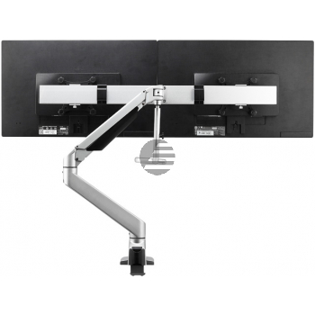 BNEPODBSP BAKKER MONITORARM DUAL 2-10KG fuer Flachbildschirme silber