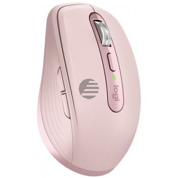 Logitech MX Anywhere 3 - Maus - Laser - 6 Tasten - kabellos - Bluetooth, 2.4 GHz - kabelloser Empfänger (USB) - rosé