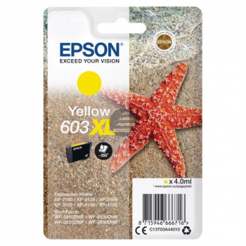 Epson Tintenpatrone gelb HC (C13T03A44020, 603XL)
