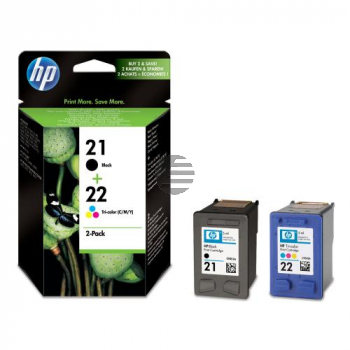 HP Tintendruckkopf cyan/magenta/gelb, schwarz (SD367AE, 21, 22)