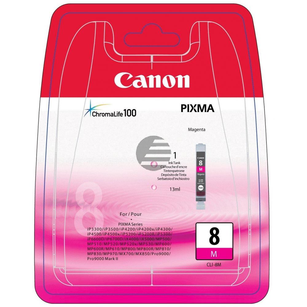 Canon Tintenpatrone magenta (0622B026, CLI-8M)