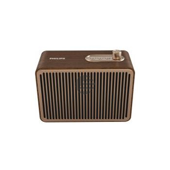 Philips TAVS500, tragbarer Bluetooth Lautsprecher, Holzgehäuse